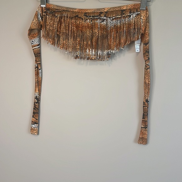 L*SPACE fringe bandeau bikini top - Picture 3 of 5